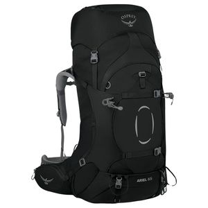 OSPREY || Ariel 65L Women's Backpacking Backpack Black WM/L Extended Fit